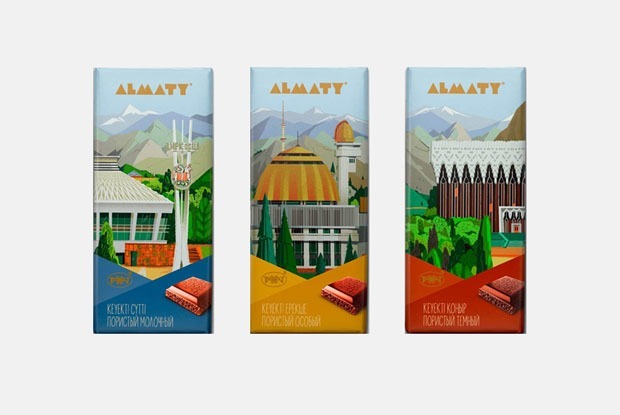 Шоколад с иллюстрациями Алматы от Мурата Дильманова — Покупка недели на The Village Казахстан